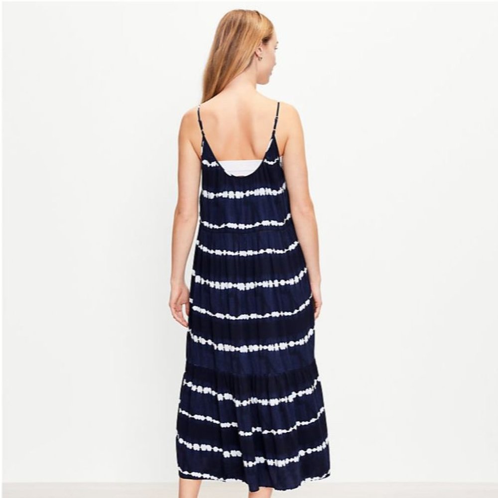 🥂HP🥂 Tie Dye Strappy Tiered Midi Dress - Picture 2 of 2